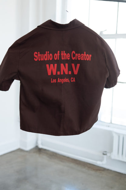 Brown "Creator" Placket Shirt