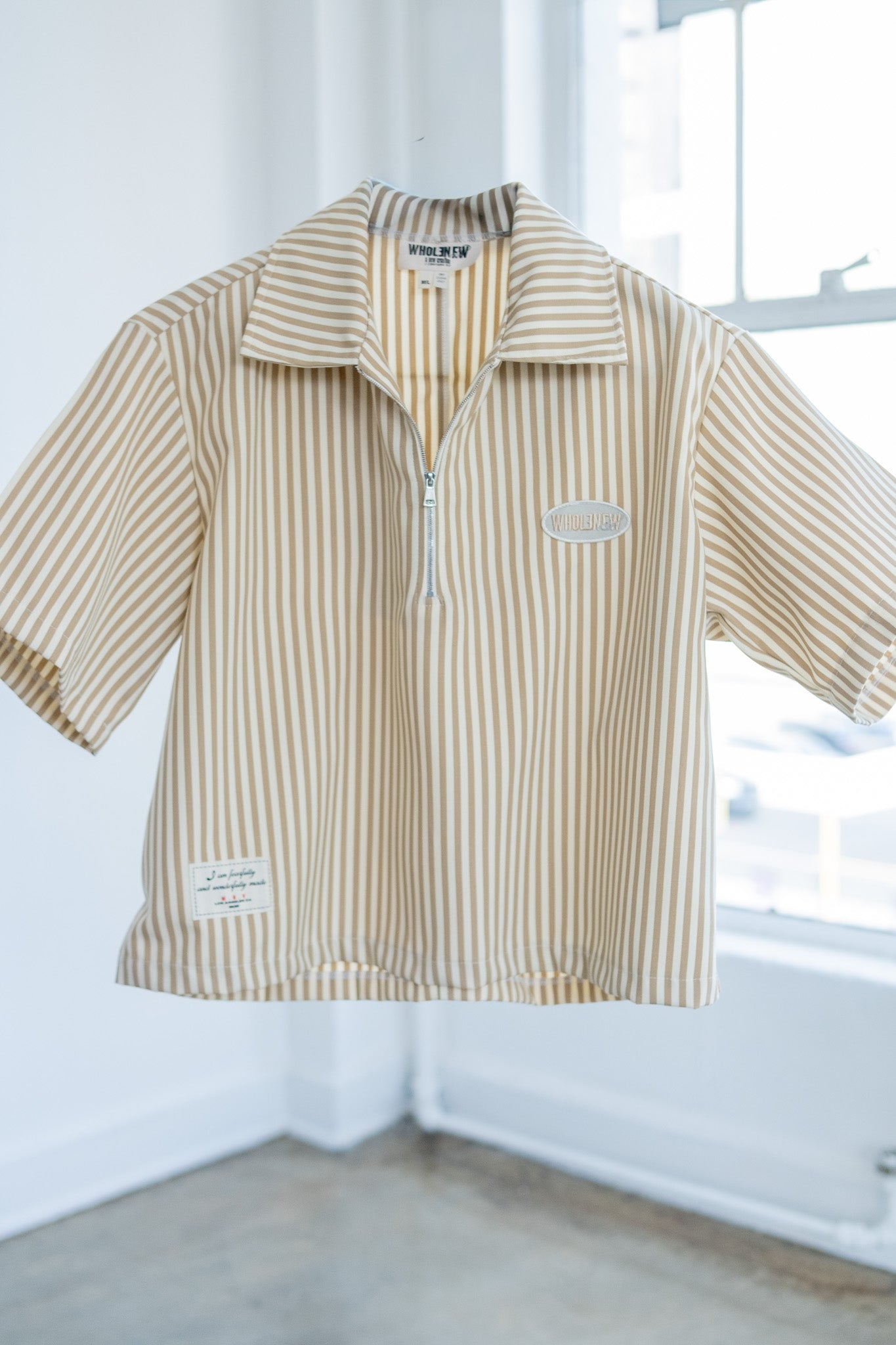 QTR Zip Khaki Stripe (Limited)