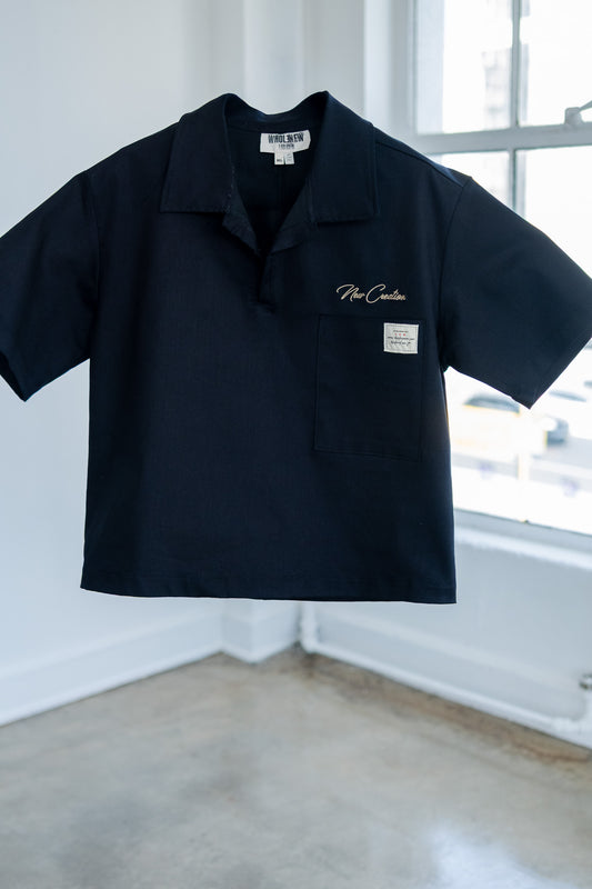 Black NC Placket Shirt
