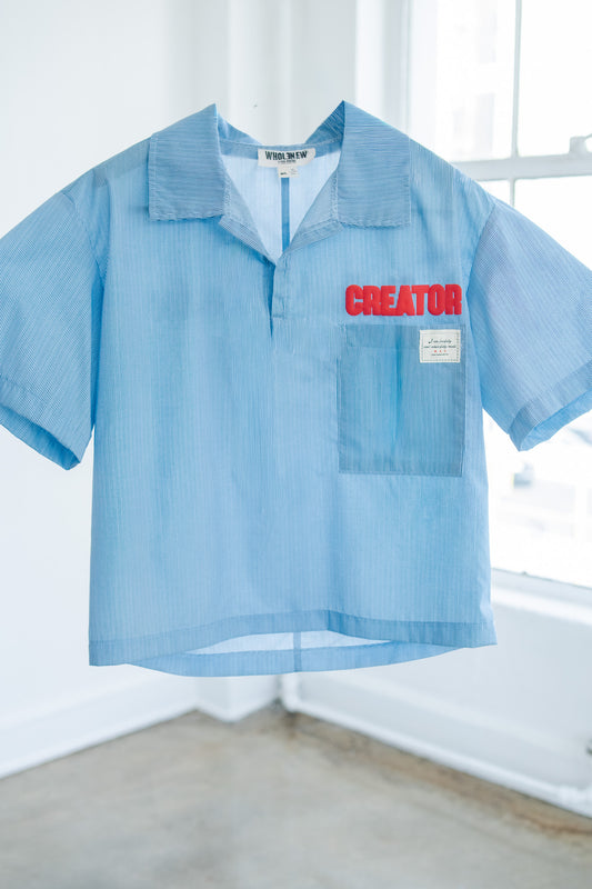 Baby Blue Creator Placket Shirt
