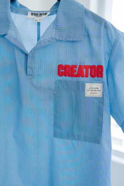 Baby Blue Creator Placket Shirt