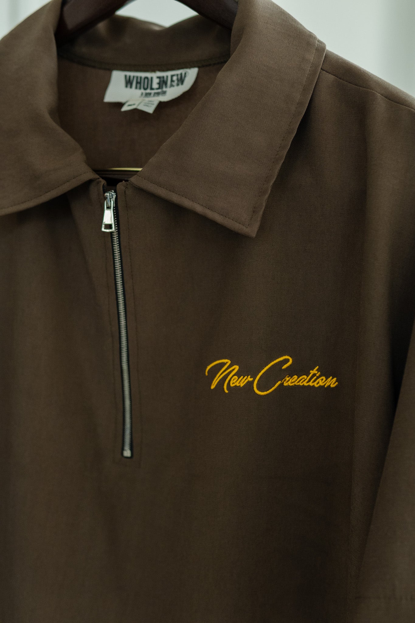 QTR Zip Olive/ Yellow