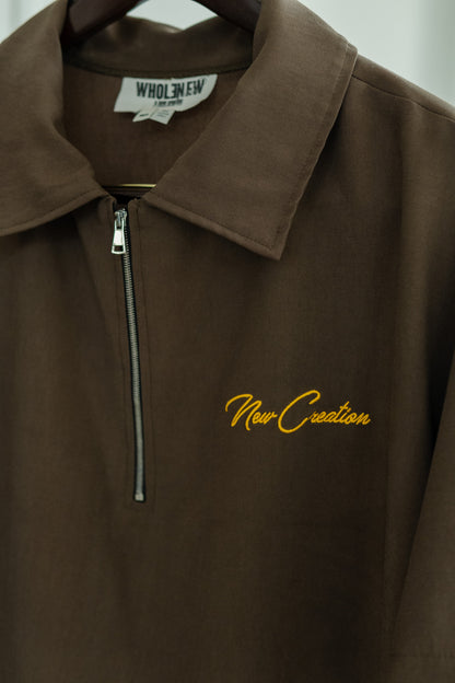 QTR Zip Olive/ Yellow