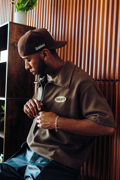 QTR Zip Army Green