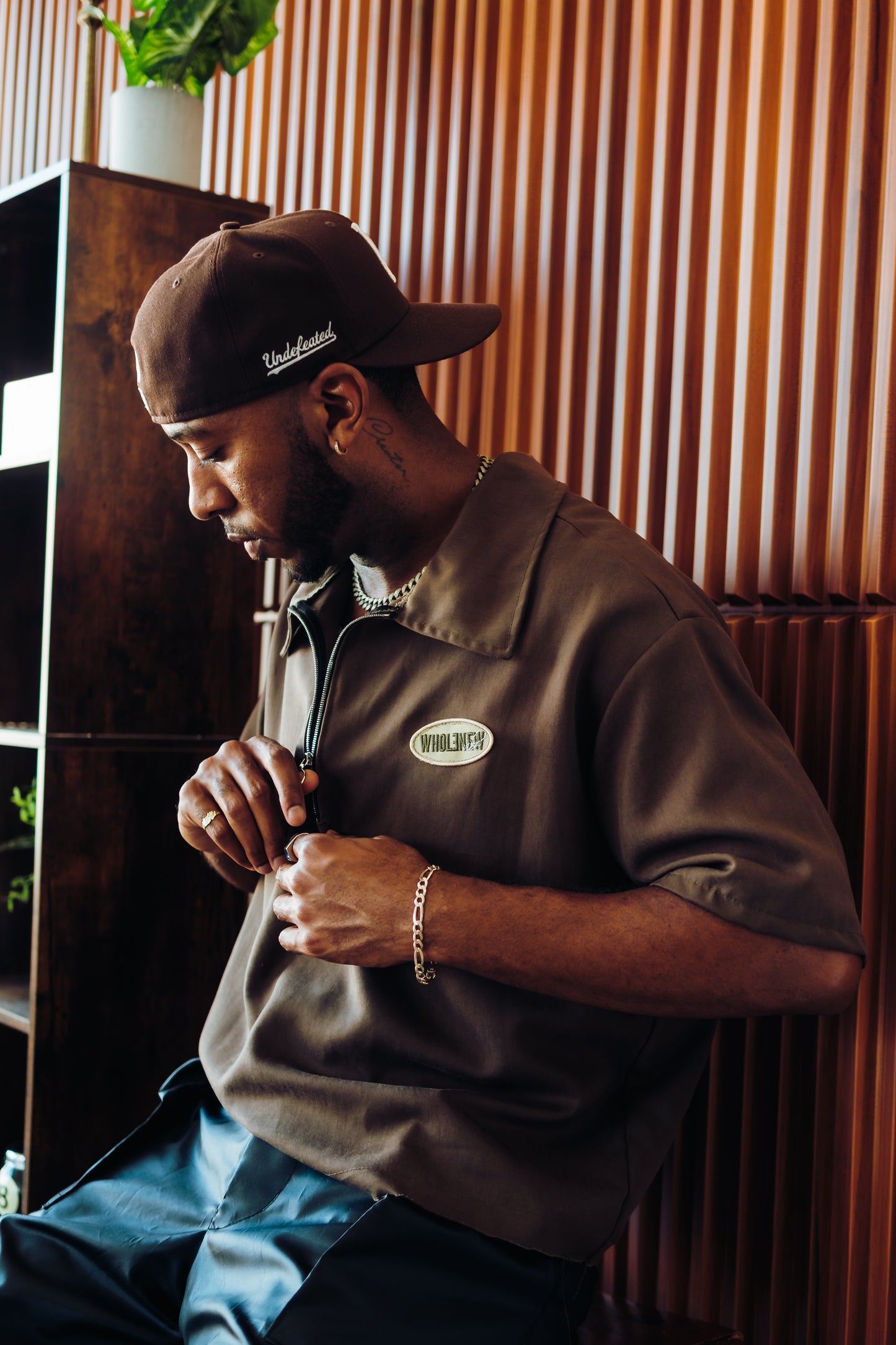 QTR Zip Army Green
