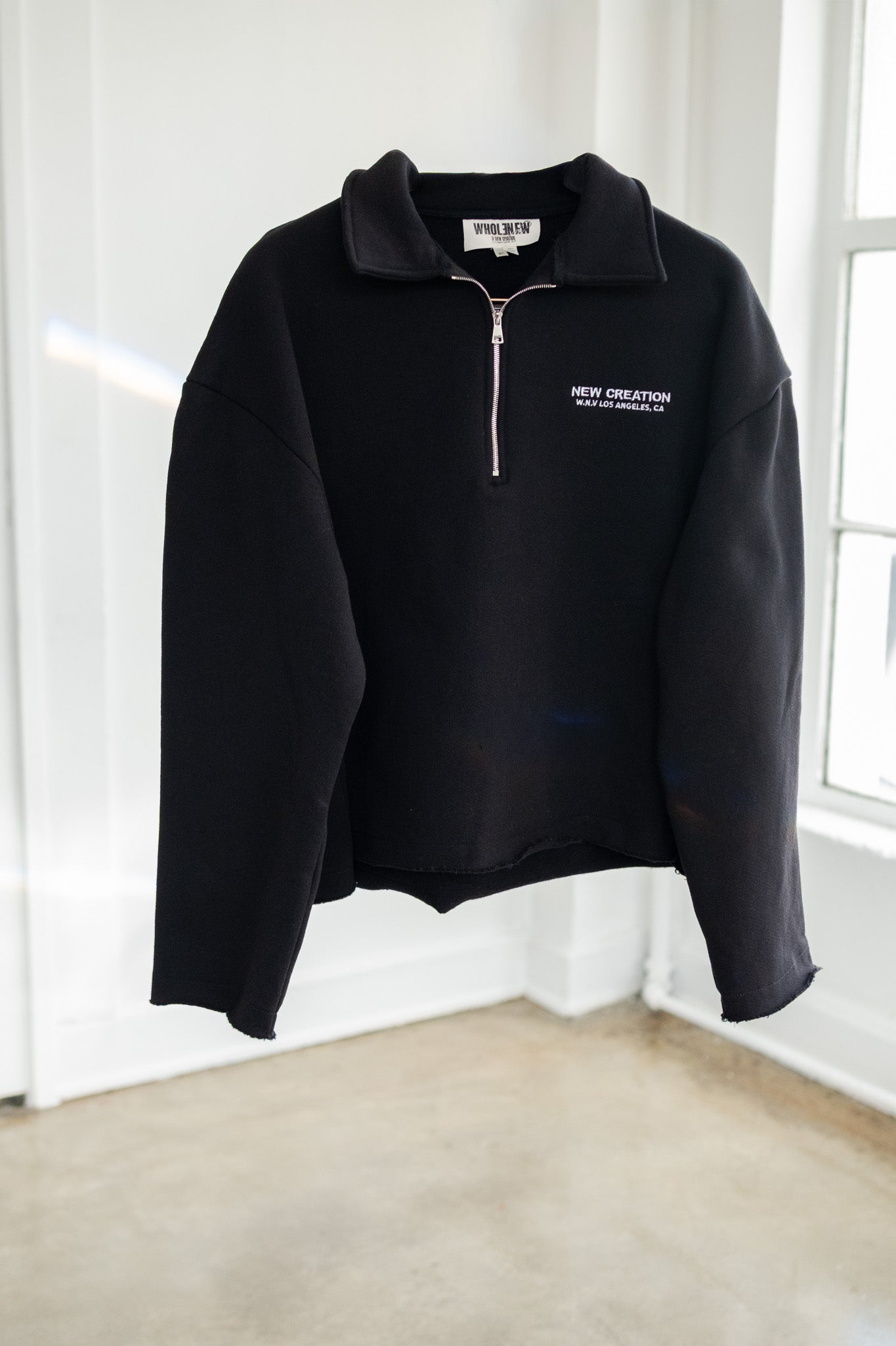 Heavy Fleece QTR Zip - Black
