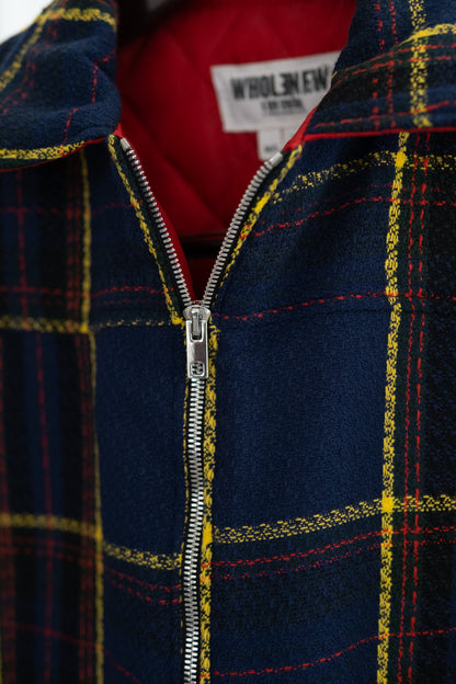 Quilted Plaid Puffer Jacket