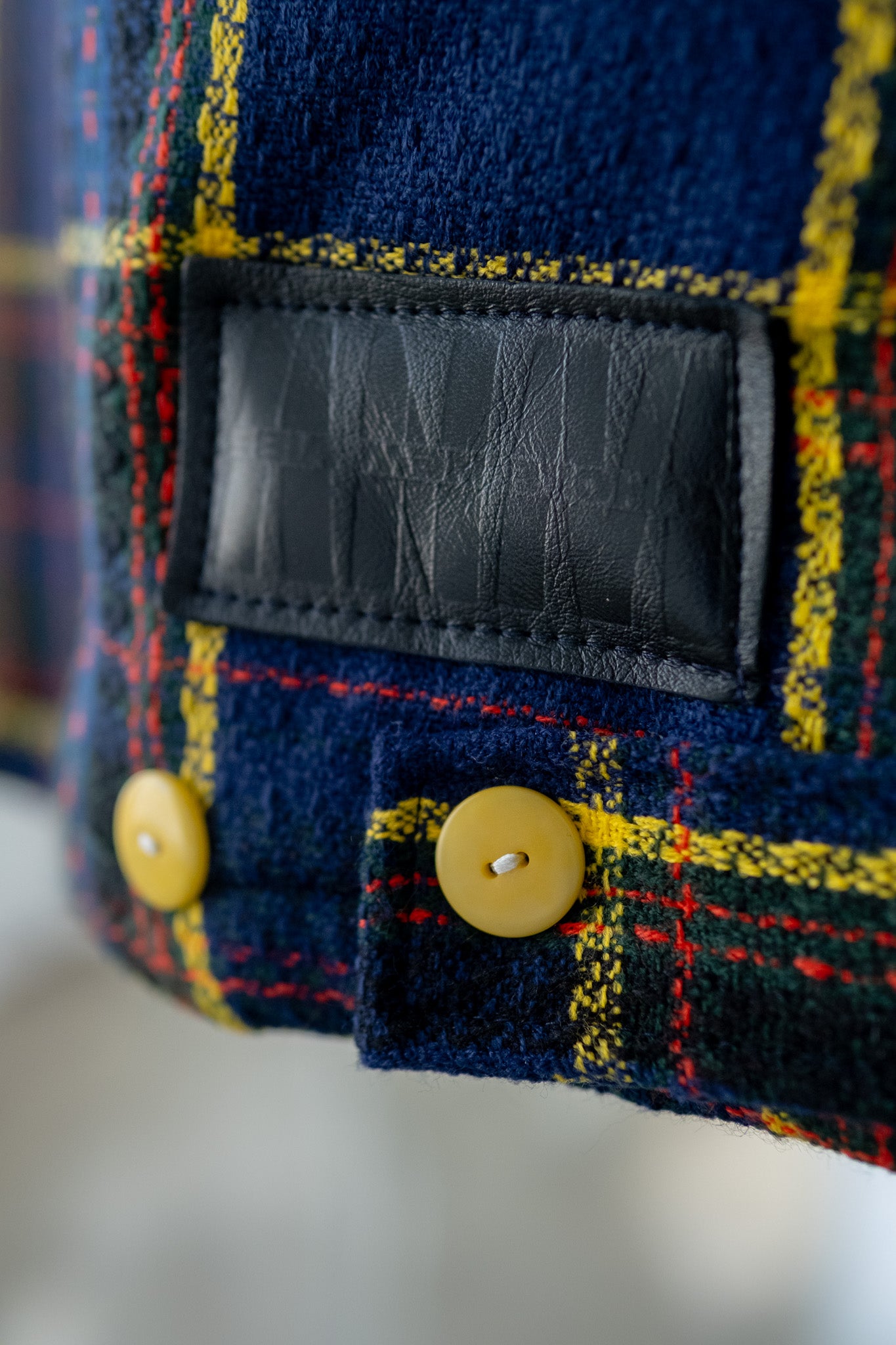 Quilted Plaid Puffer Jacket