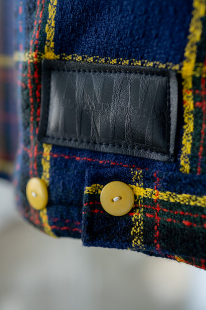 Quilted Plaid Puffer Jacket