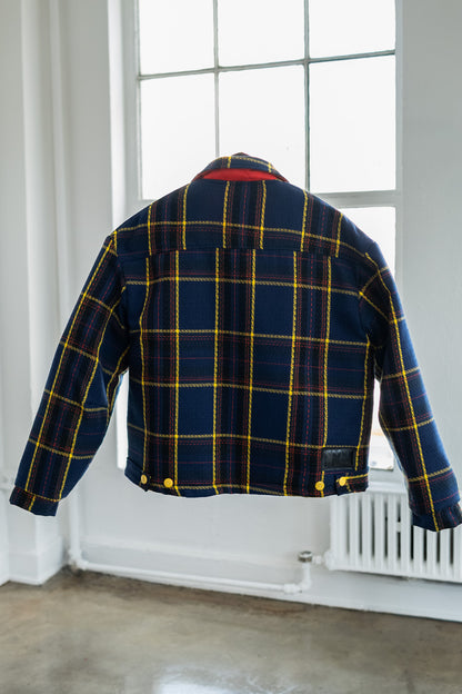 Quilted Plaid Puffer Jacket
