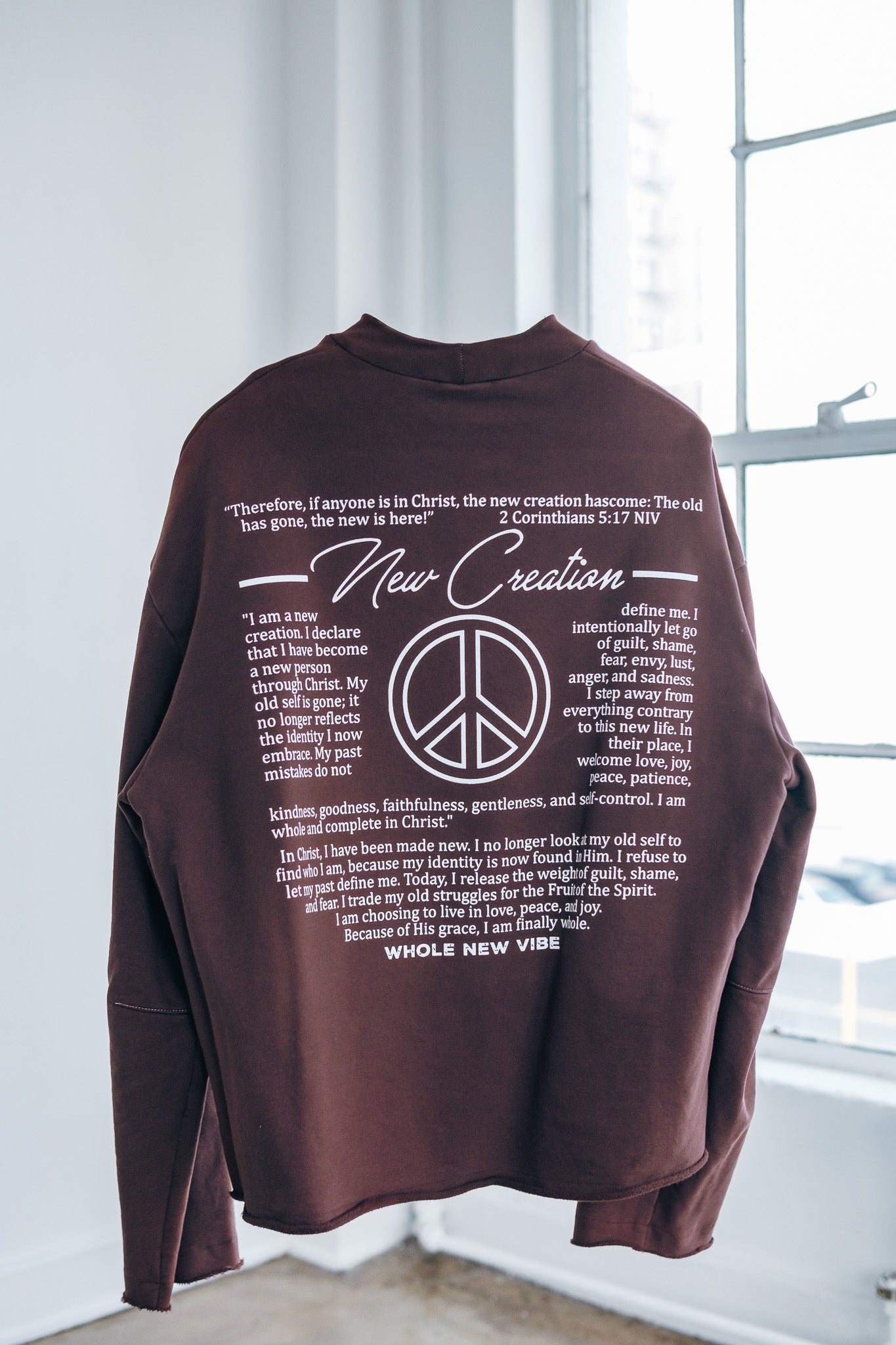 Fleece Crewneck- Brown (Garment Dyed)