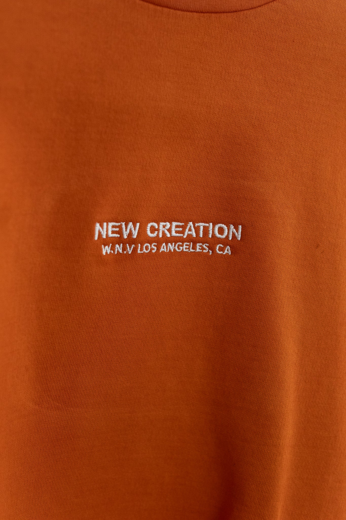 Terry Crewneck- Orange (Garment Dyed)