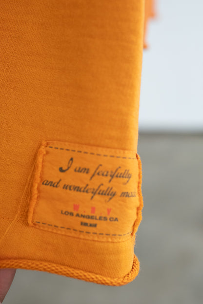 Terry Crewneck- Orange (Garment Dyed)
