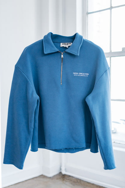 Cozy Fleece QTR Zip (LIMITED) - Baby Blue