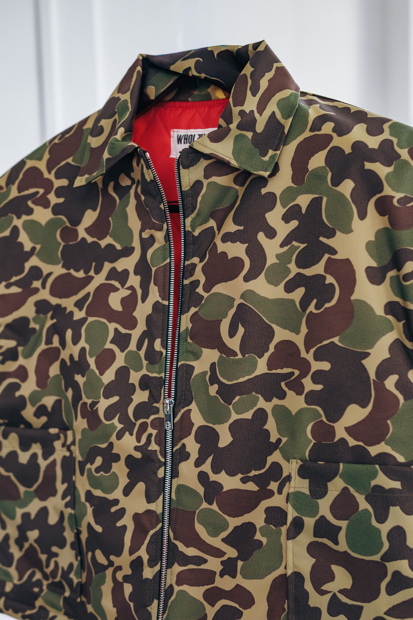 Oversized Nylon Puffer Zip - camo (limited)