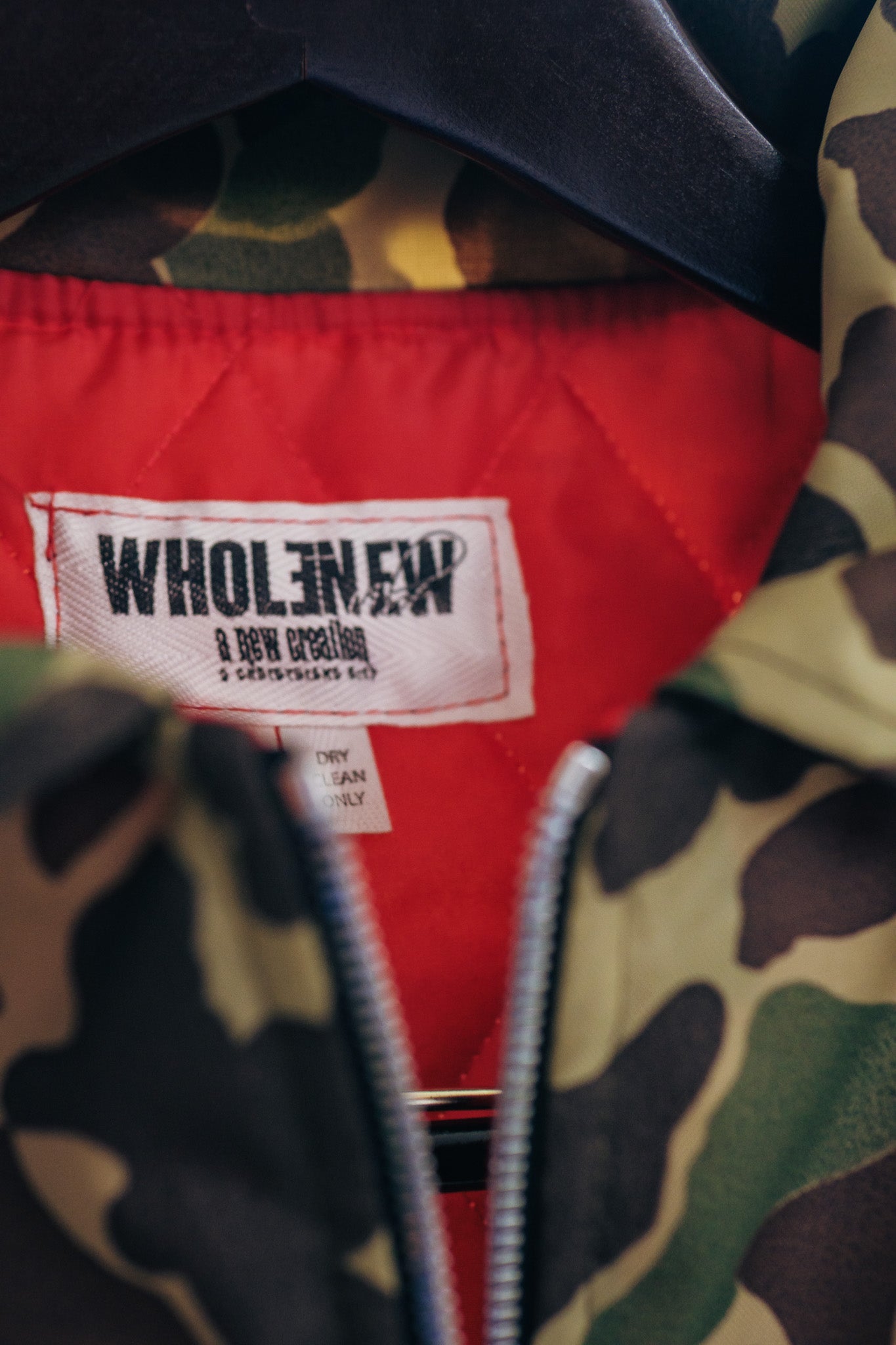 Oversized Nylon Puffer Zip - camo (limited)