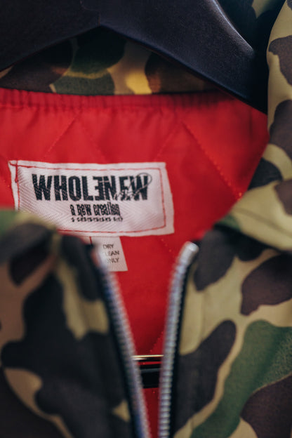 Oversized Nylon Puffer Zip - camo (limited)