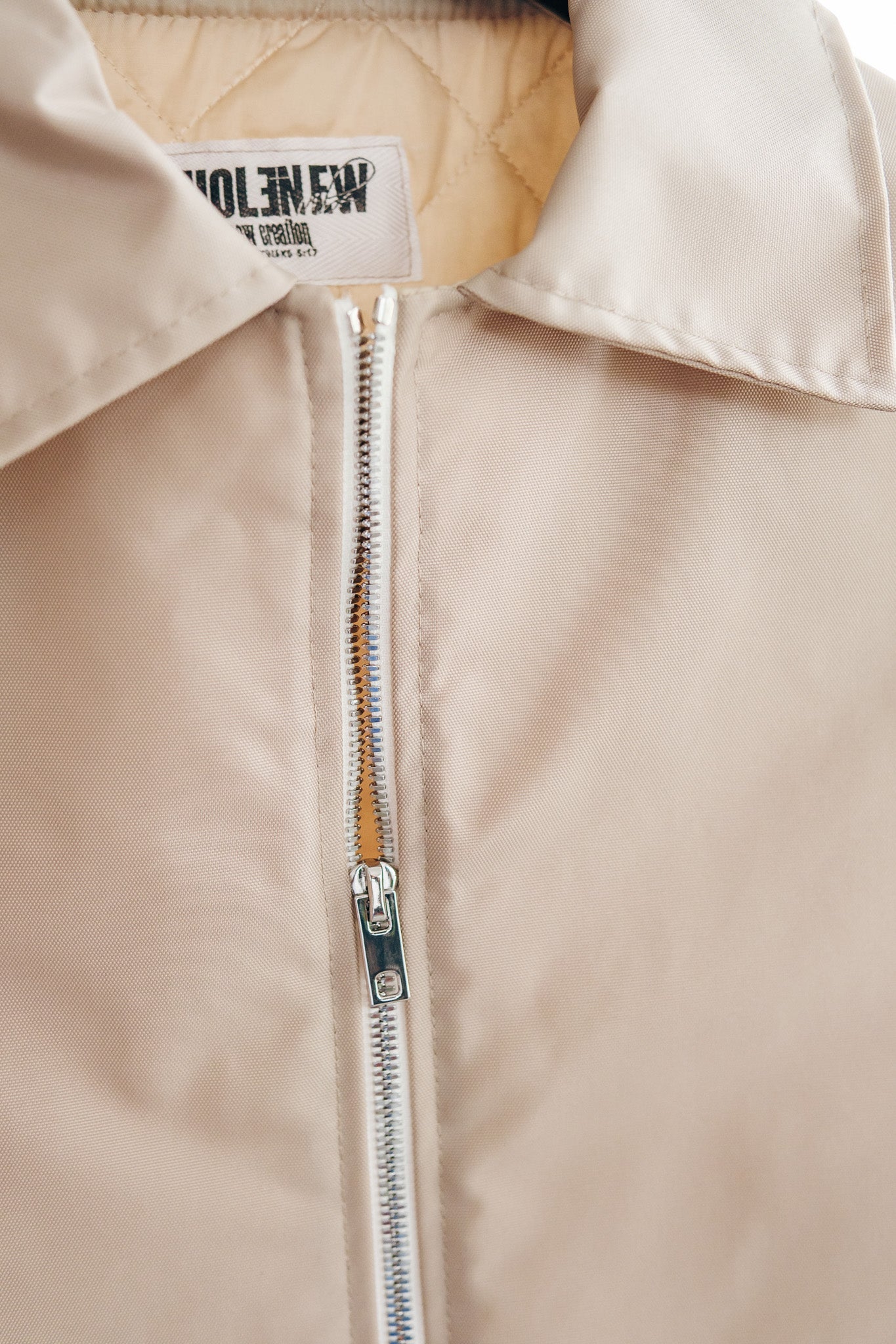 Oversized Nylon Puffer Zip - Sand (limited)