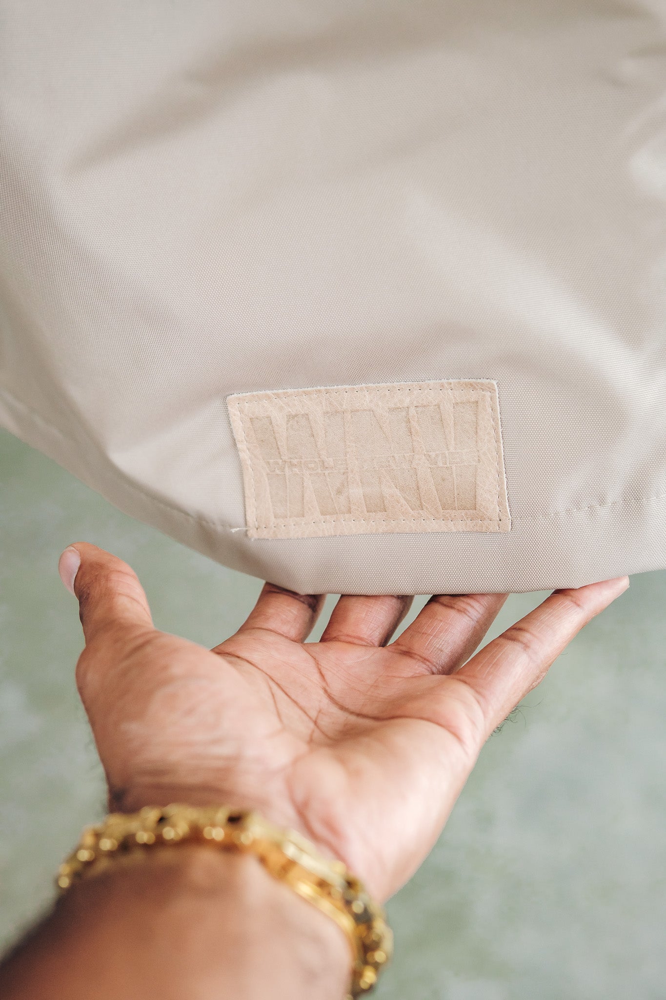 Oversized Nylon Puffer Zip - Sand (limited)