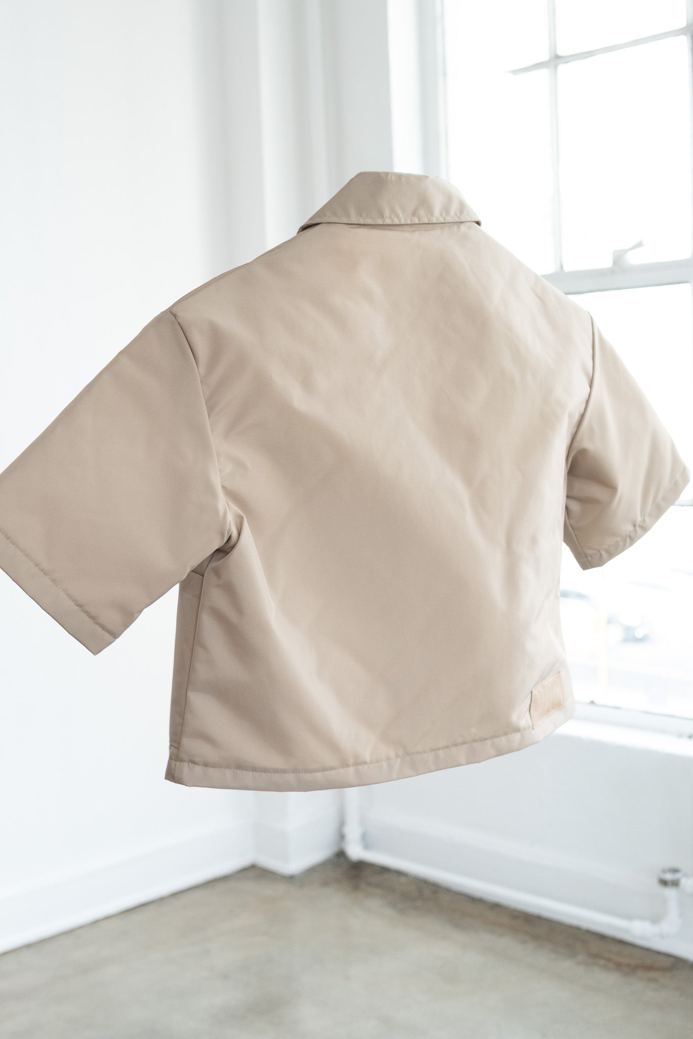 Oversized Nylon Puffer Zip - Sand (limited)
