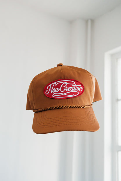 Rust Brown Nylon Hat