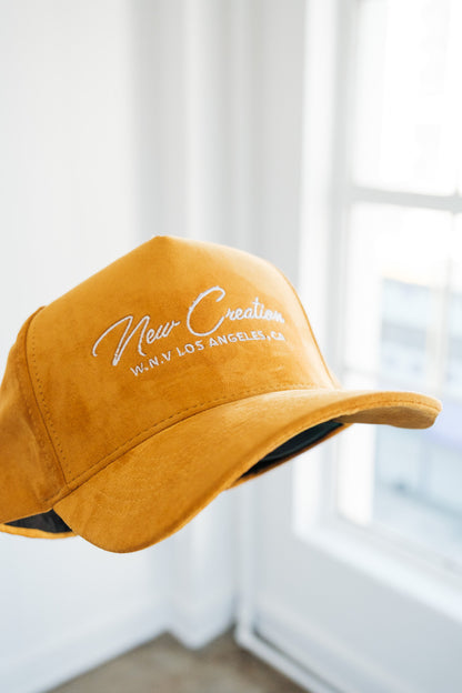 Yellow Suede Hat