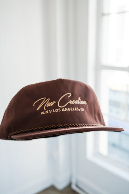 Brown Nylon Hat
