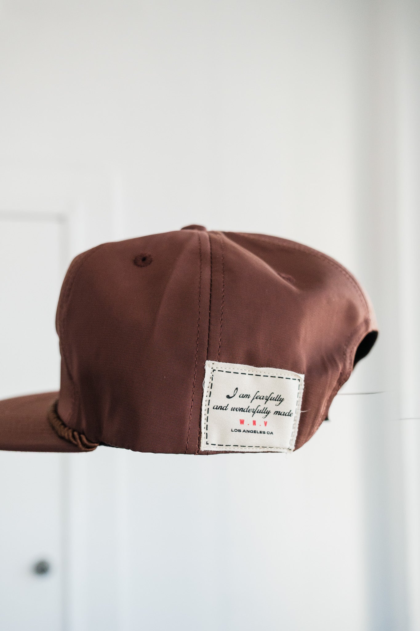 Brown Nylon Hat