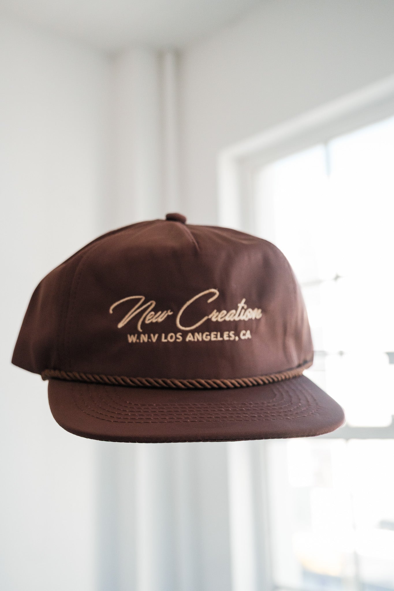 Brown Nylon Hat