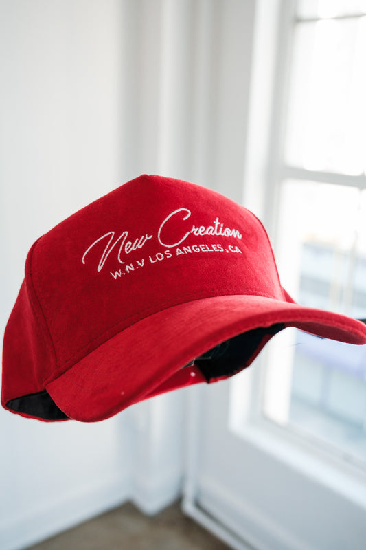 Red Suede Hat