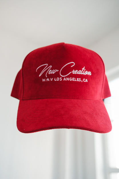 Red Suede Hat