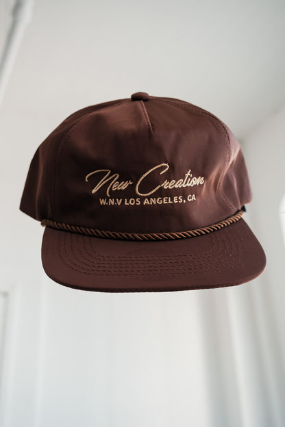 Brown Nylon Hat