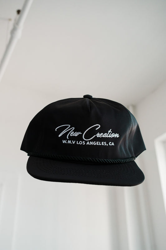 Black Nylon Hat