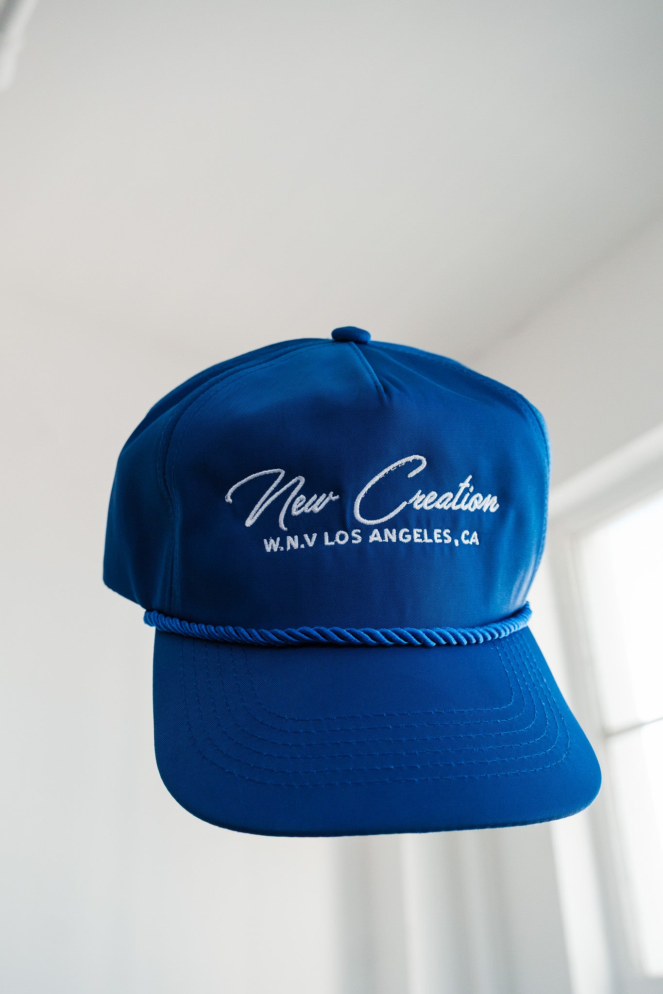 Blue Nylon Hat