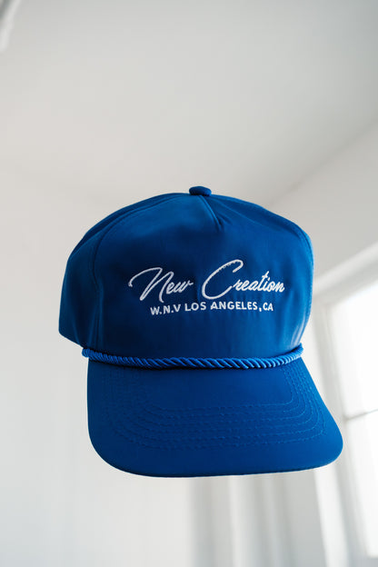 Blue Nylon Hat