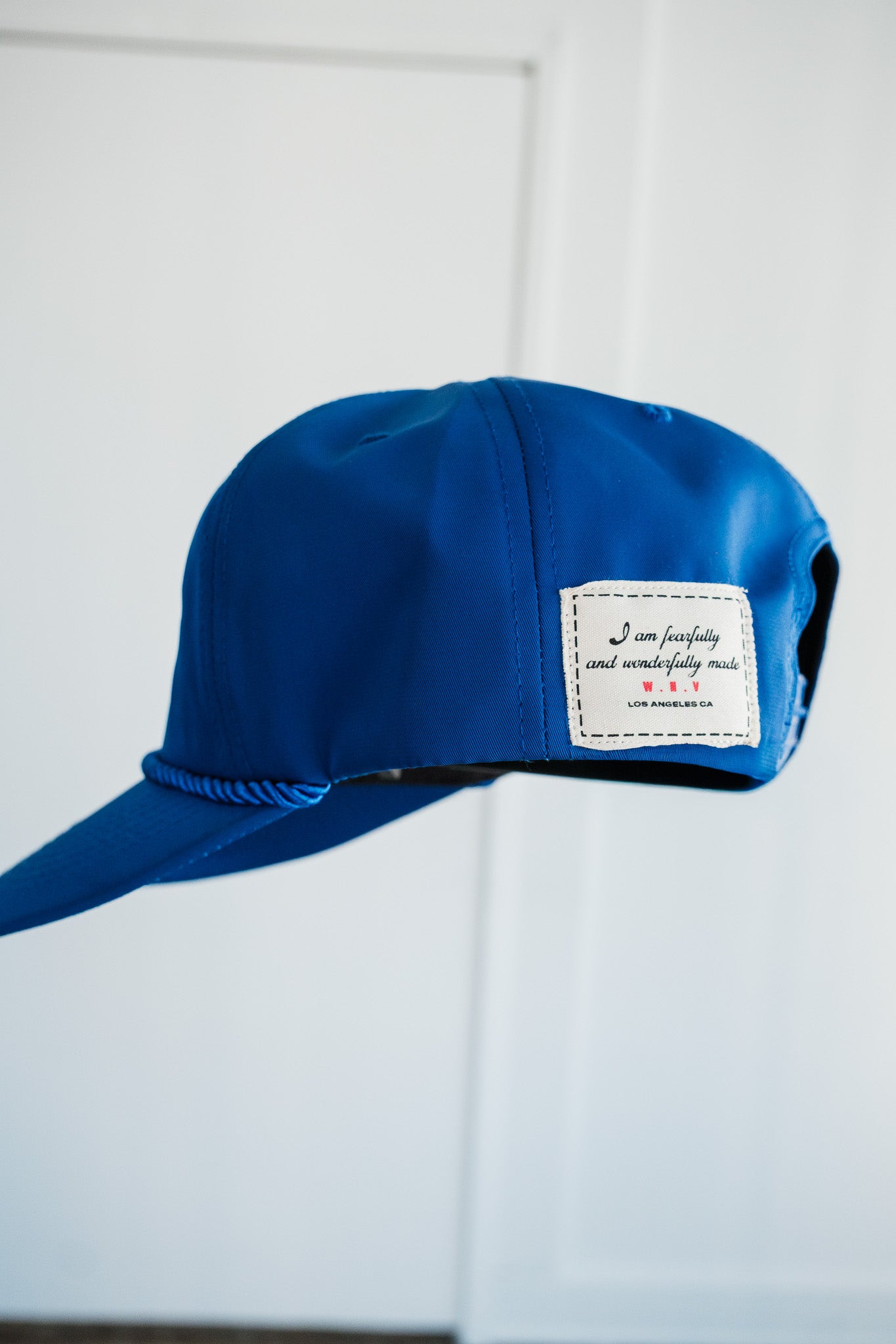 Blue Nylon Hat