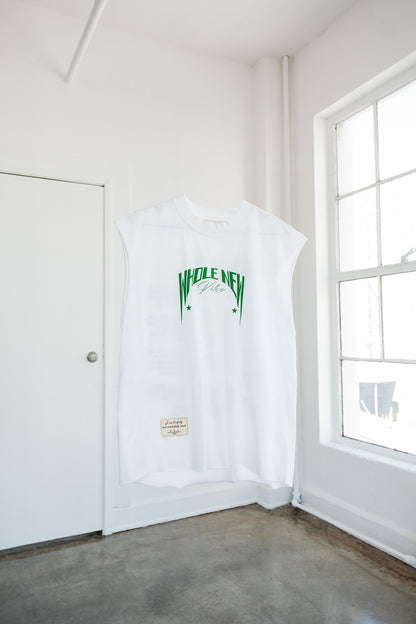 WNV mini graphic tank- green