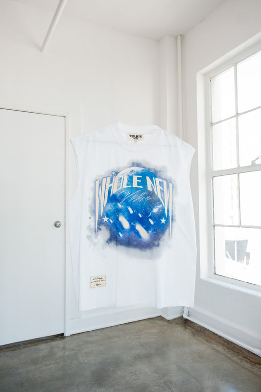 WNV Globe Graphic tank - White