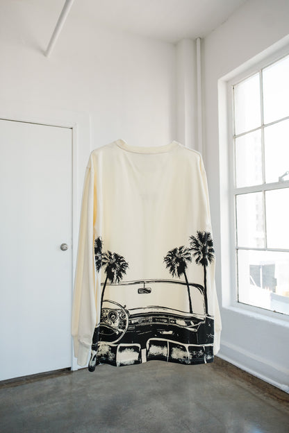 tier NYC cream long sleeve- L