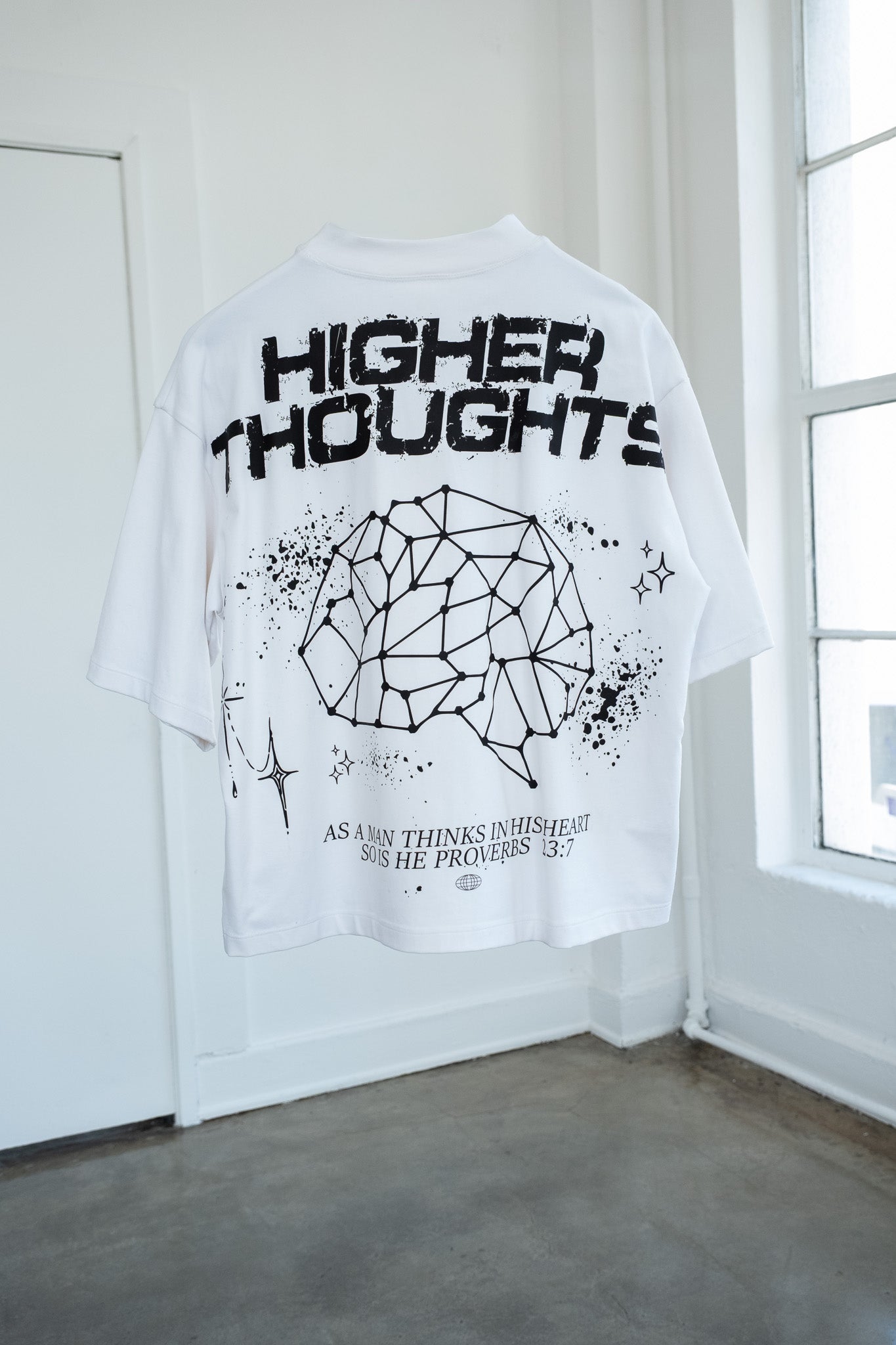 higher thoughts sample graphic tee- M