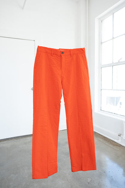 HTG orange embodsed pants- 34