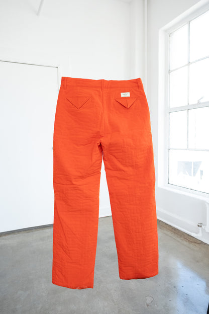 HTG orange embodsed pants- 34