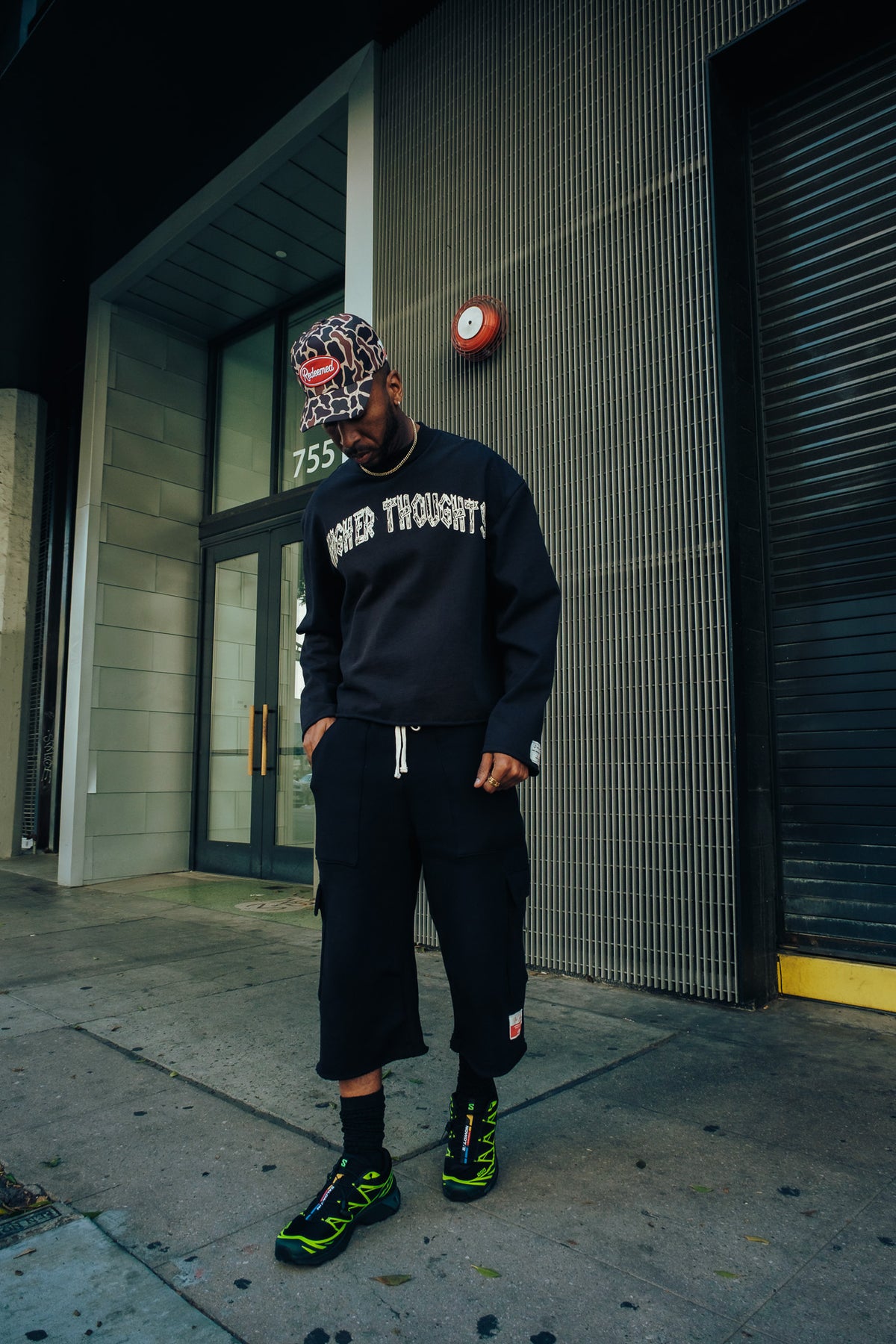 Heavy Cotton Higher Thoughts LS Sweatshirt - Vintage Black