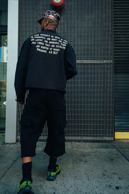 Heavy Cotton Higher Thoughts LS Sweatshirt - Vintage Black