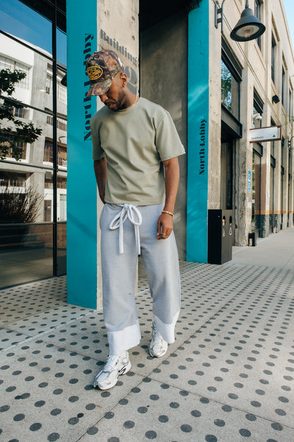 Slim Cropped Tee - Light Green