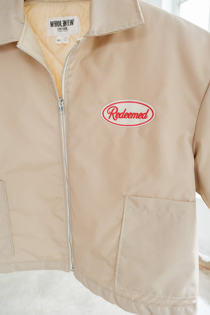 Oversized Nylon Puffer Zip - Sand (limited)