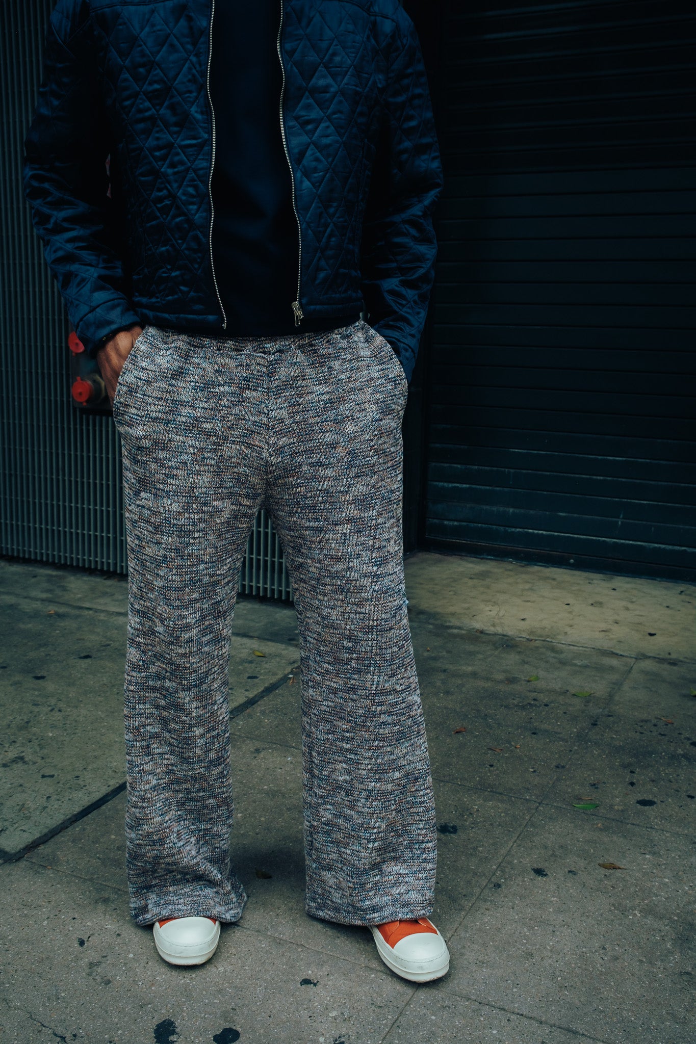 Heavy Knit Pants - Blue Hues ( limited )