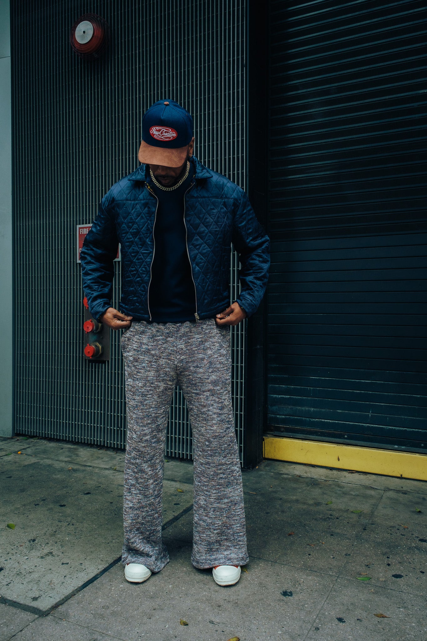Heavy Knit Pants - Blue Hues ( limited )