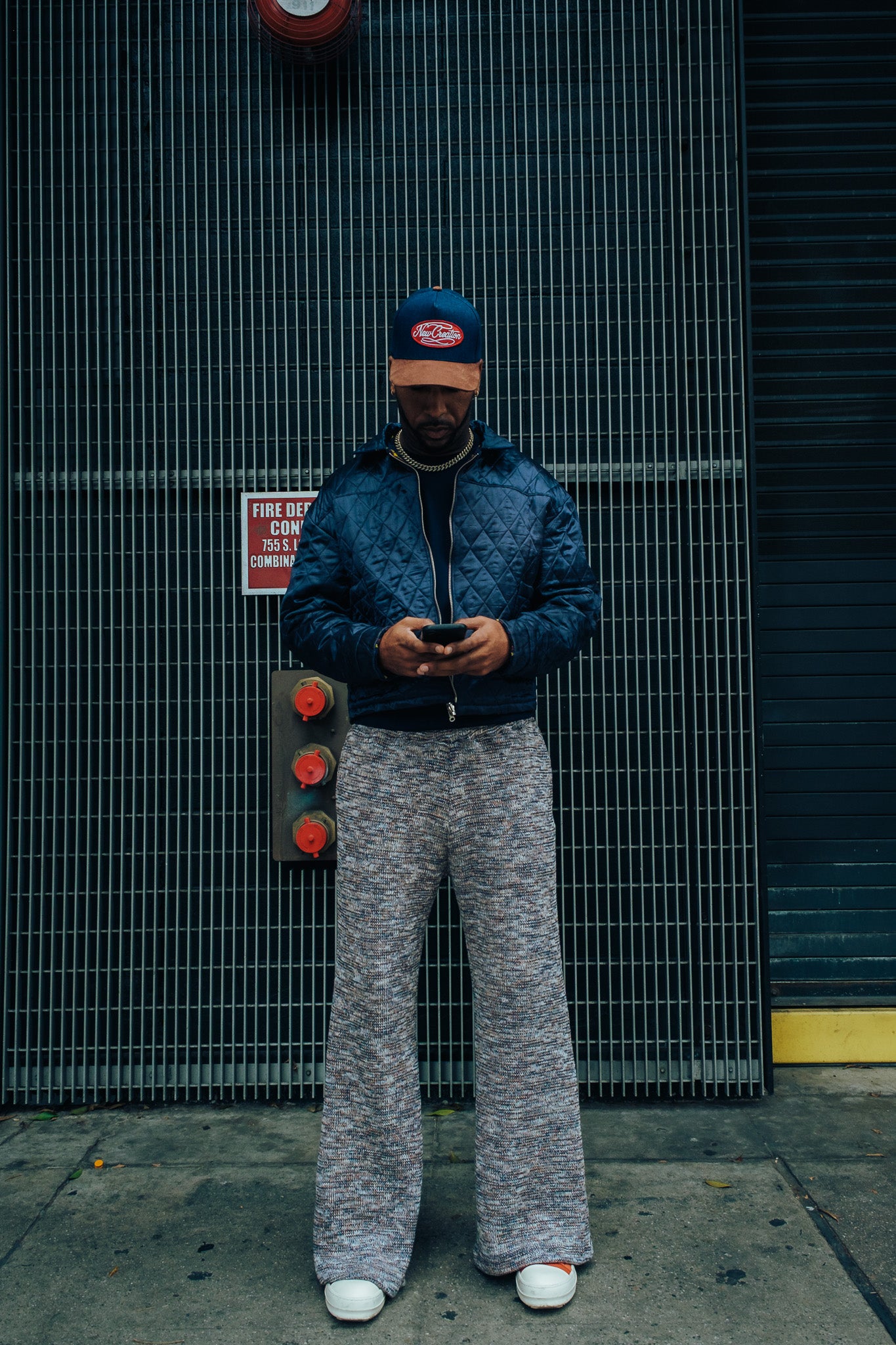 Heavy Knit Pants - Blue Hues ( limited )