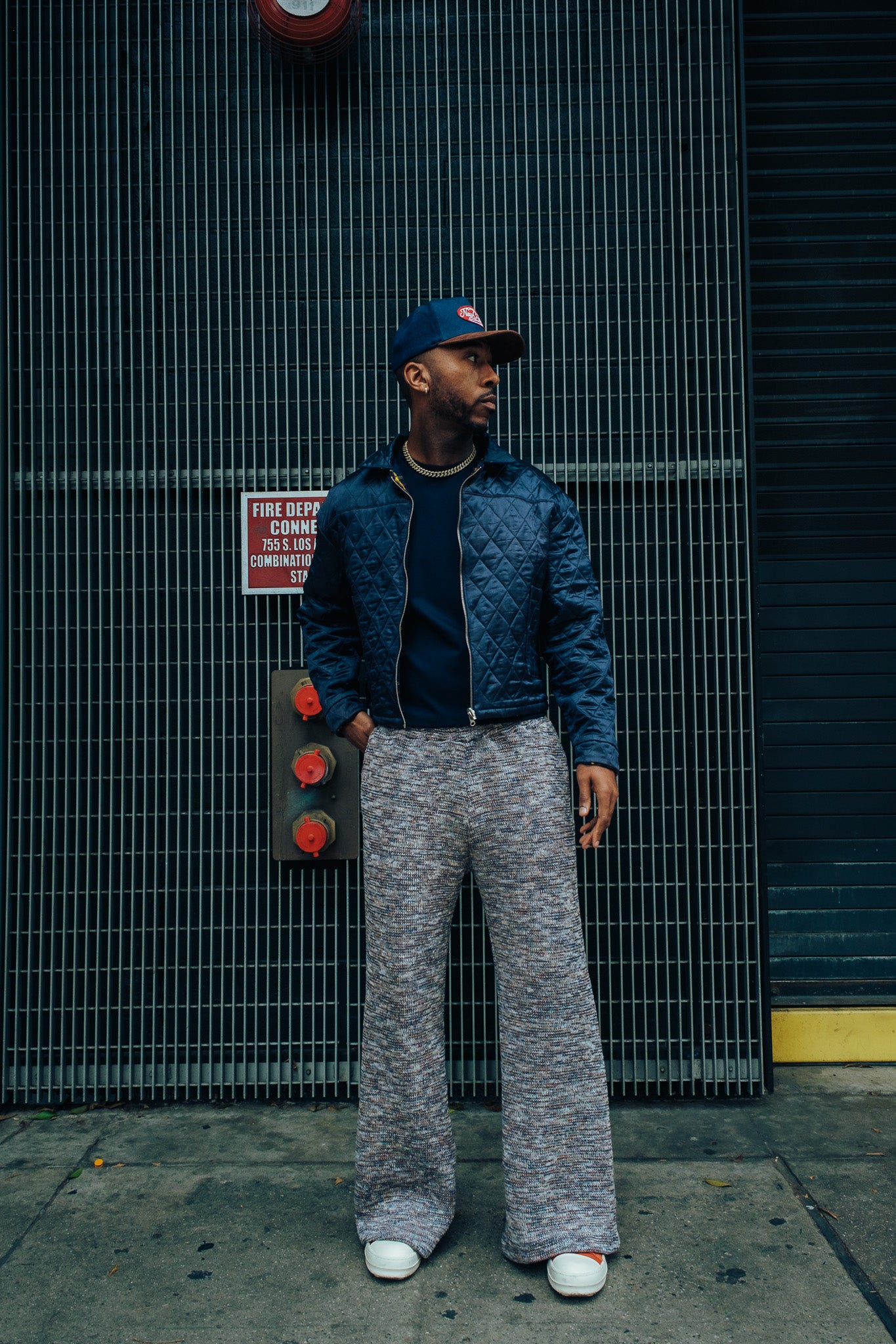 Heavy Knit Pants - Blue Hues ( limited )